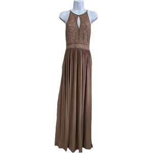 morgan and co lace keyhole tie back halter dress Poshmark Morgan And Co Lace Keyhole Tie Back Halter Dress David's Bridal Halter Dress Queensbridalresale